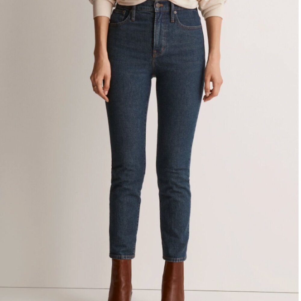 Madewell Perfect Vintage Jean Women's 26 Blue Haight Dark Wash Denim Boho Casual